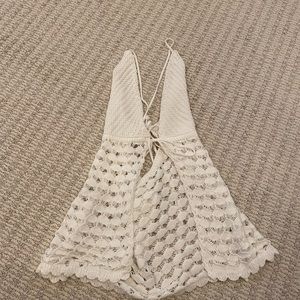 White Crochet Top